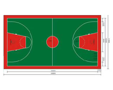 硅PU籃球場(chǎng)（5mm）