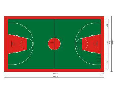 硅PU籃球場(chǎng)（4mm）
