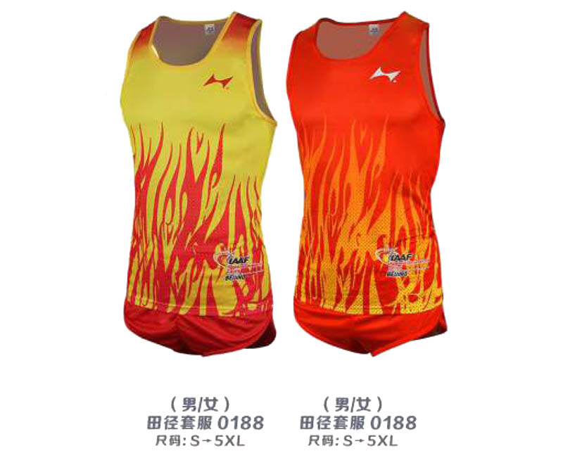 0188 男、女 田徑套服 尺碼：S-5XL
