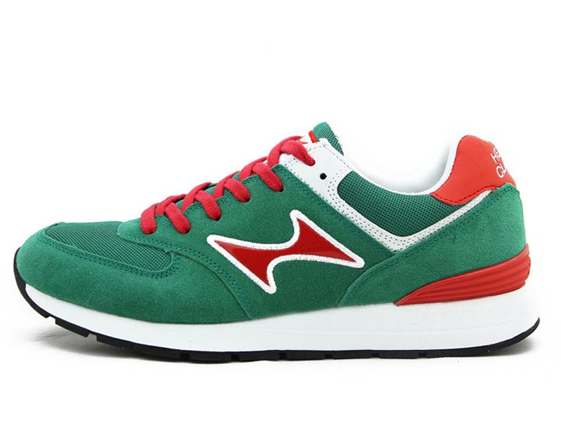 5050S-2 草綠、紅 復古跑步鞋