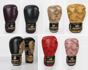 KB343 超纖皮蟒紋搭扣拳套