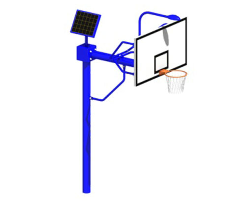 型號(hào)：YJD-Y111 直埋式太陽能籃球架
