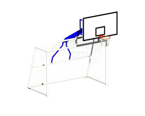 型號(hào)：YJD-J104 籃球架足球門(mén)組合